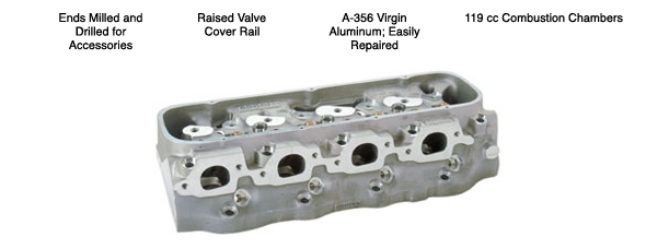 BRODIX Race-Rite SB Chevy Aluminum Cylinder Heads PKG